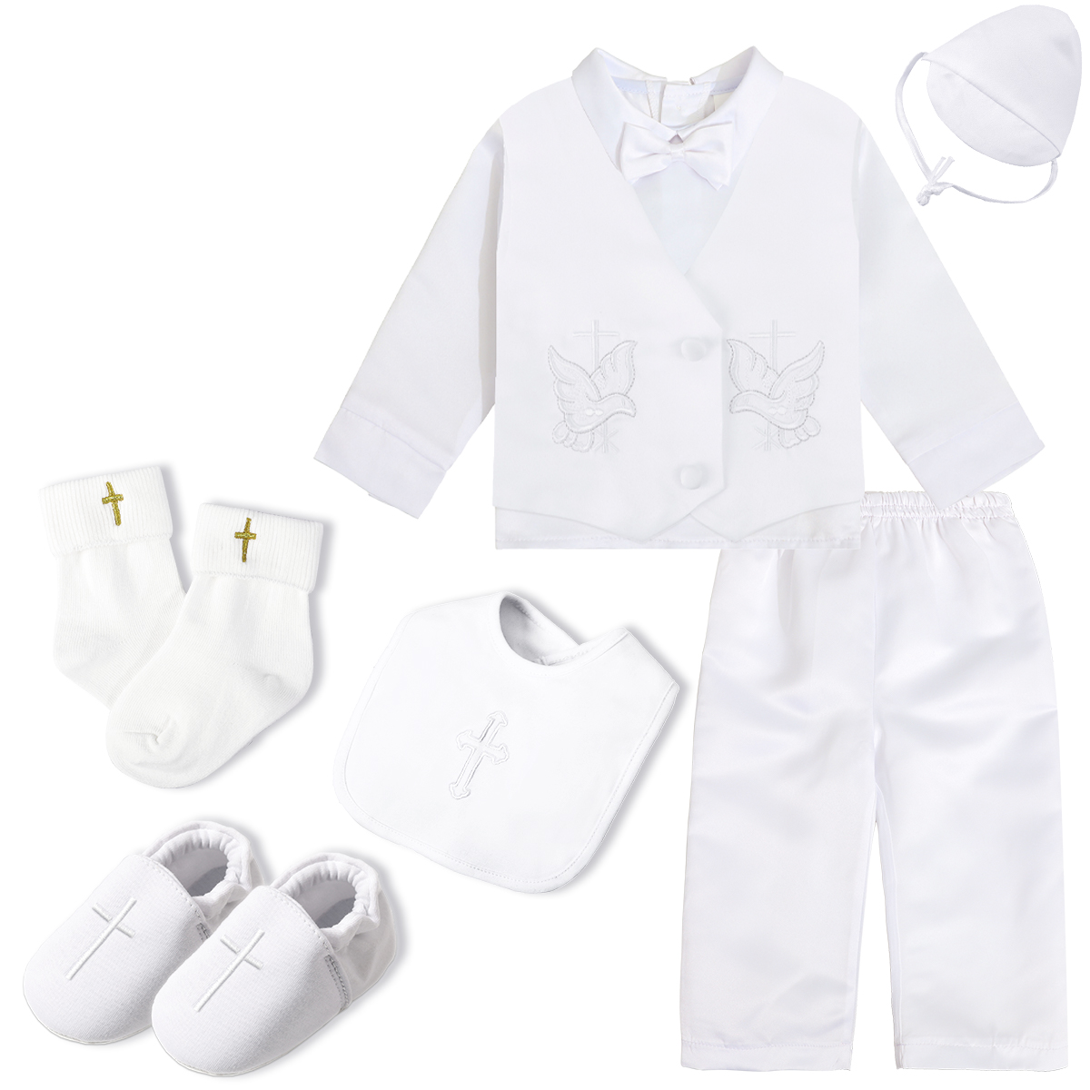 Baby Boy Suit Set Baptism - Tenues de baptême pour bébés garçons,