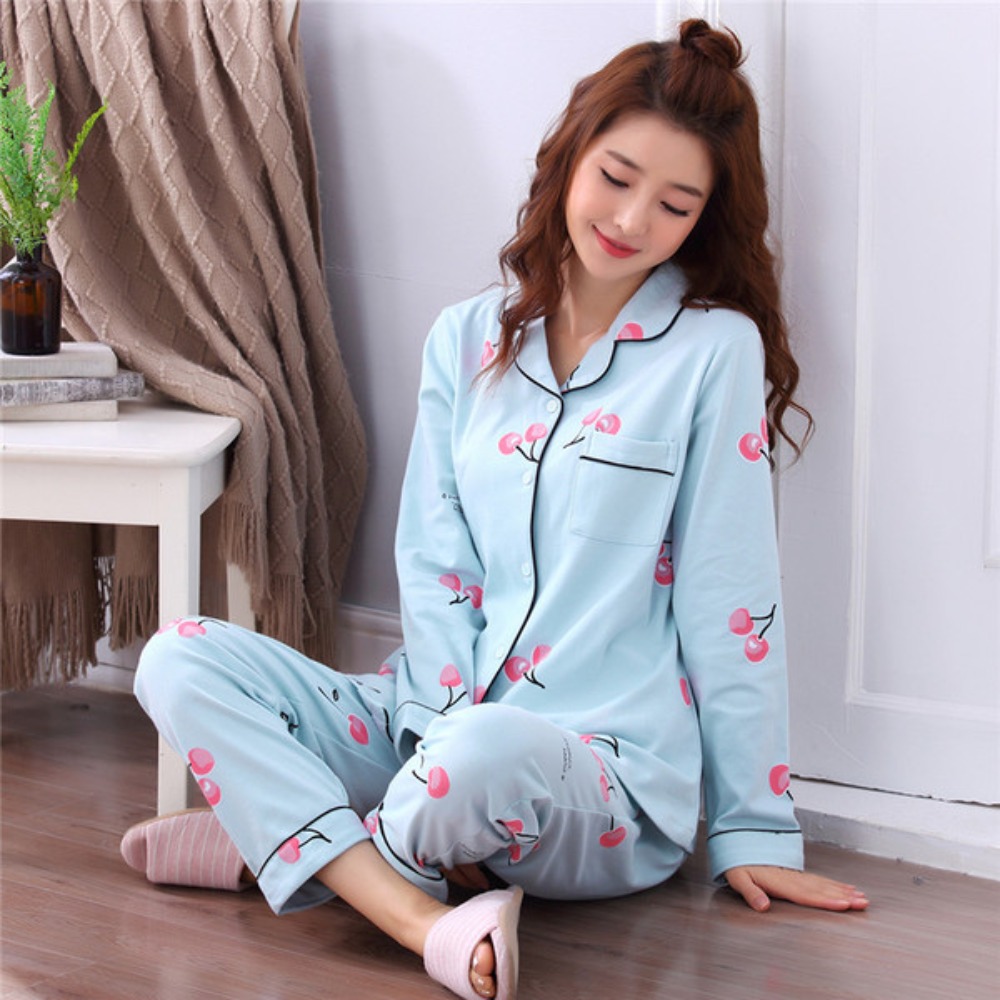 Maternity Wear - Pyjama deux pièces à manches longues