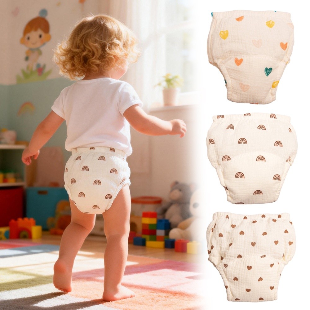 Toddler Training Pants Leak Proof - Culottes d'apprentissage en gaze de coton