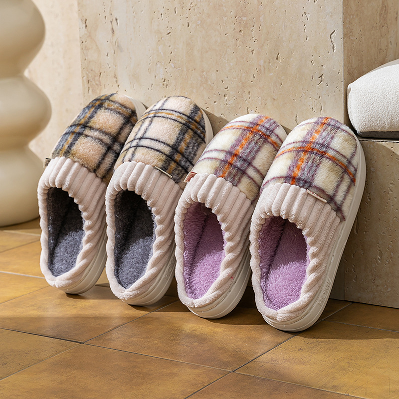 Maternity Wear - Pantoufles d'hiver en peluche pour femmes,