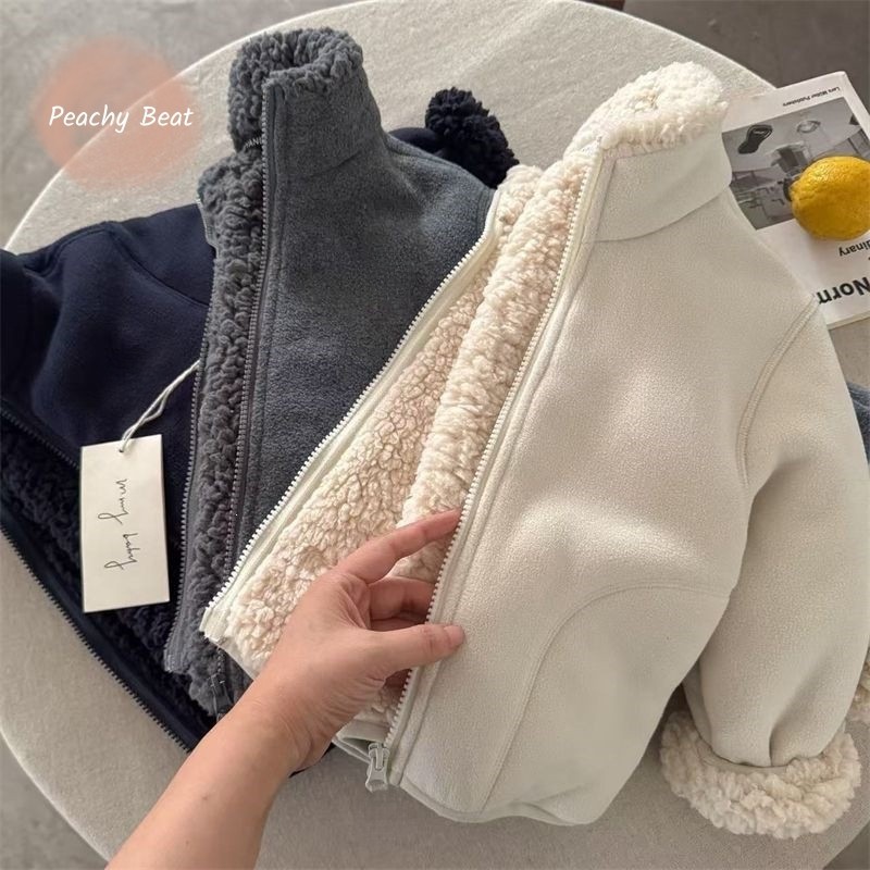 Toddler Boy Winter Fleece Jacket - Veste en fausse fourrure pour bébé