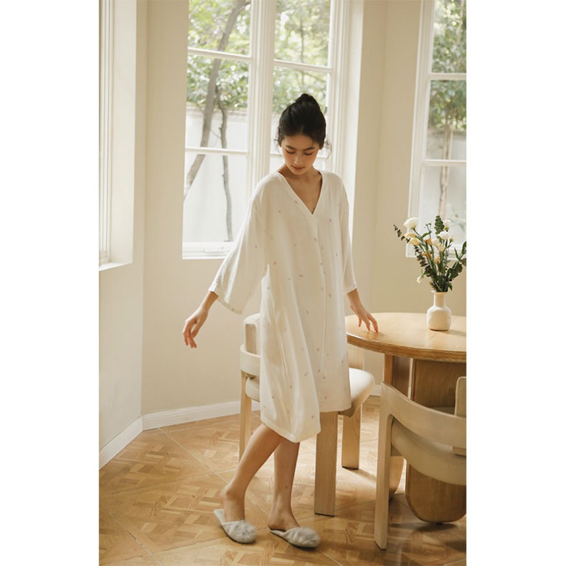 Maternity Wear - Robe de salon en Viscose douce