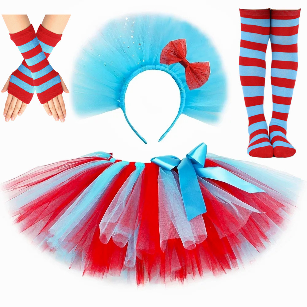 Toddler Girl Tulle Party Dress - Costumes pour enfants Thing 1 et
