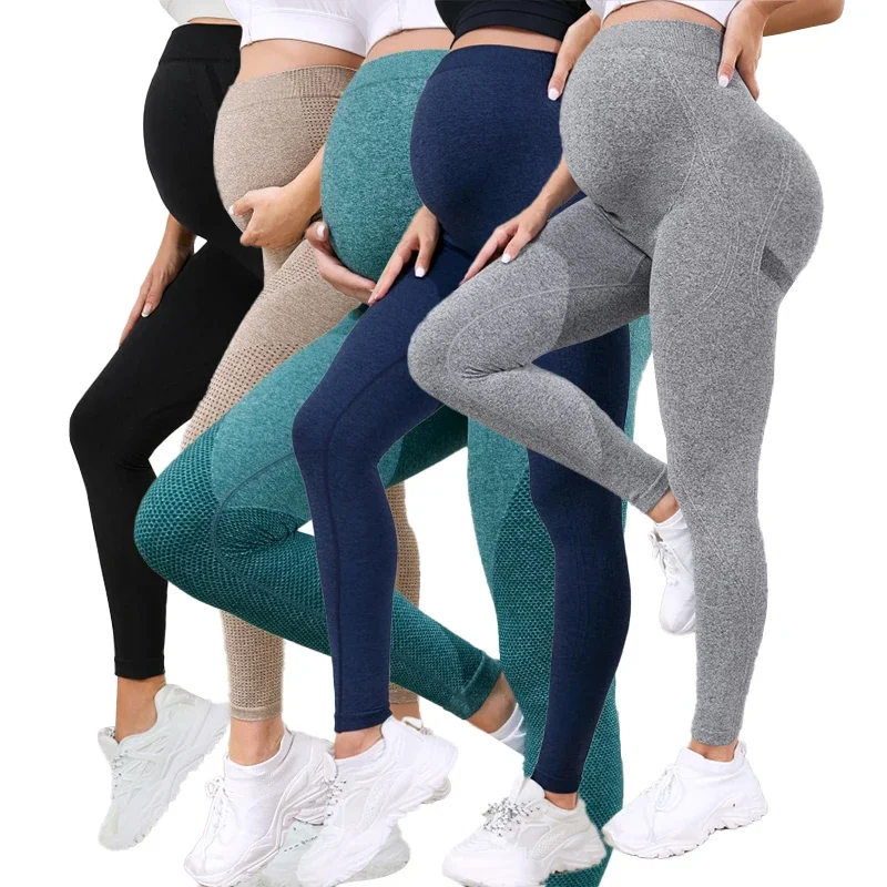 Maternity Wear - Leggings d'entraînement sur le ventre pour