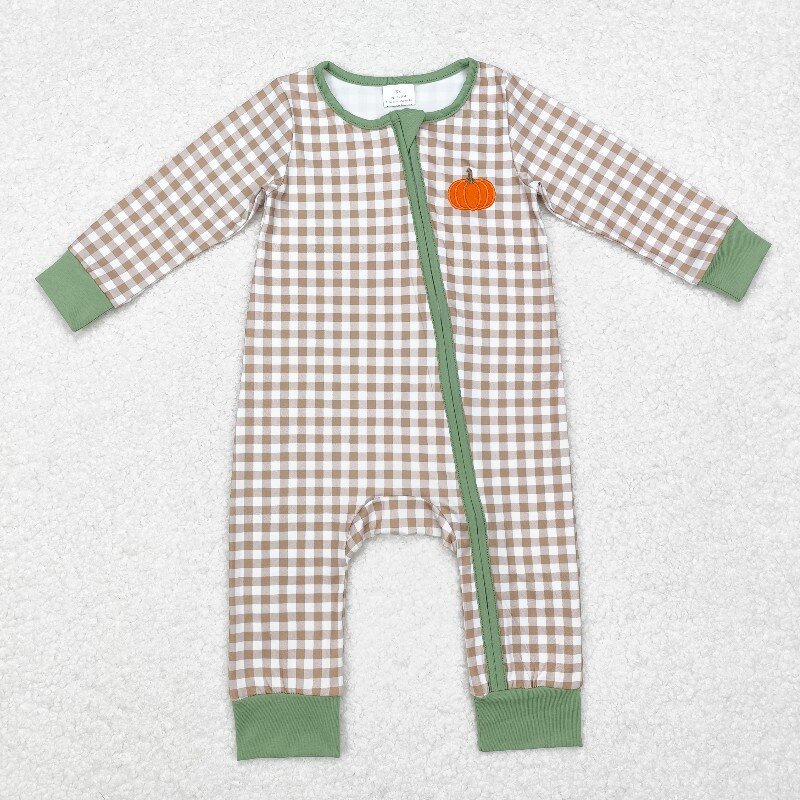Cotton Baby Onesies Zipper - Barboteuse pour bébé de Thanksgiving pour