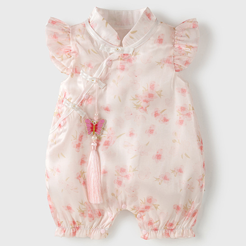 Newborn Baby Girl Romper Floral - Vêtements d'été pour nouveau-nés filles, mode
