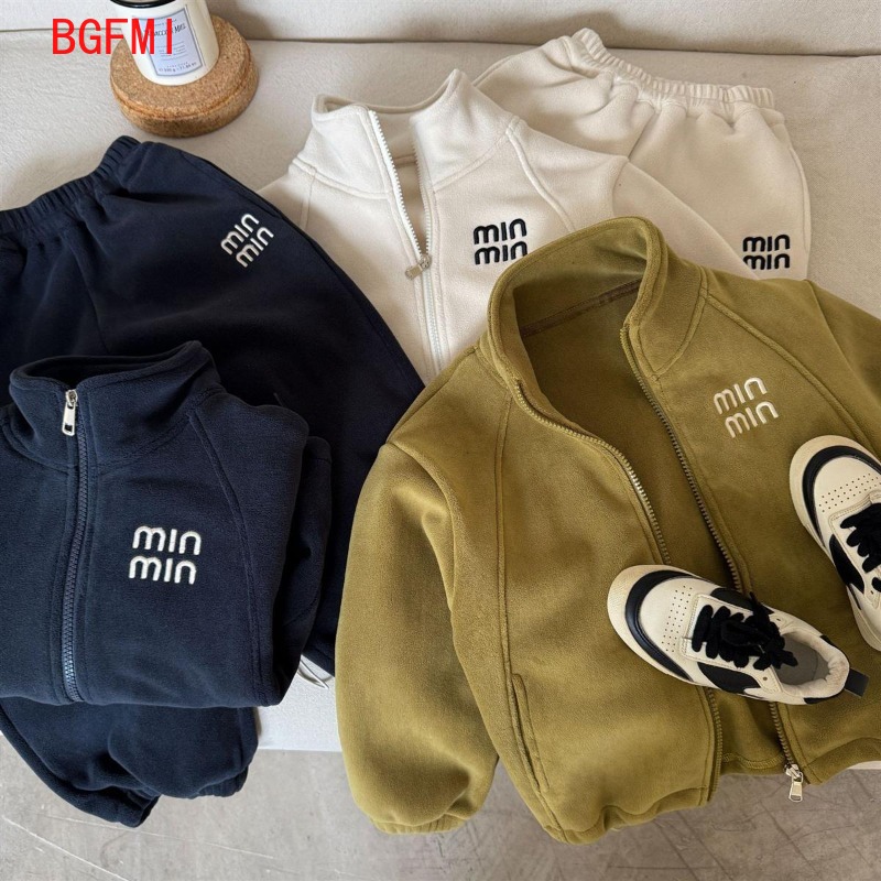 Toddler Boy Winter Fleece Jacket - Printemps automne sweat-shirt décontracté costume hiver