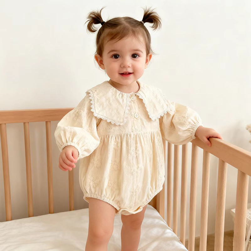 Newborn Baby Girl Romper Floral - Printemps filles douce princesse une pièce