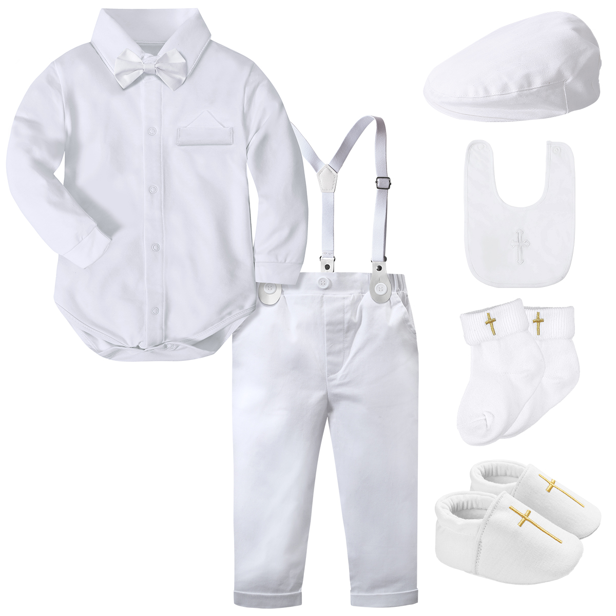 Baby Boy Suit Set Baptism - Tenue de baptême pour bébé garçon,