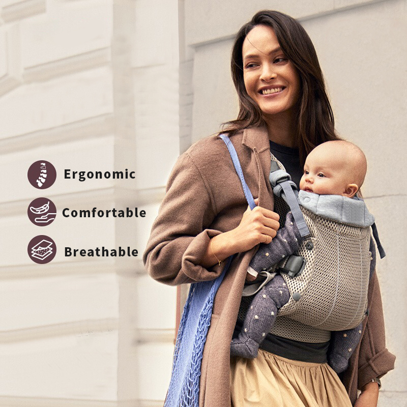 Porte-bébé BabyBjorn en maille - Ergonomic Baby Carrier Newborn To Toddler avis et prix
