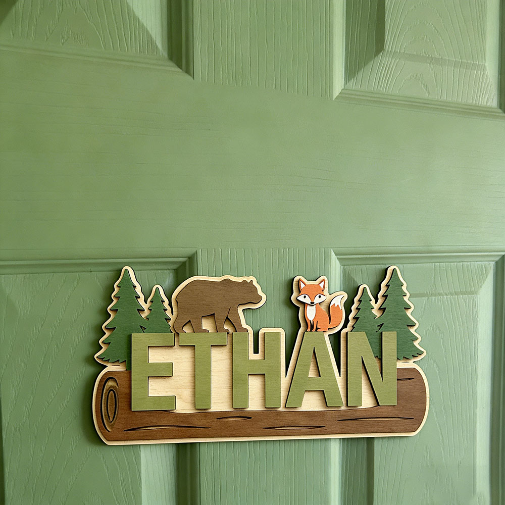 Plaque en bois personnalisée a - Nursery avis et prix