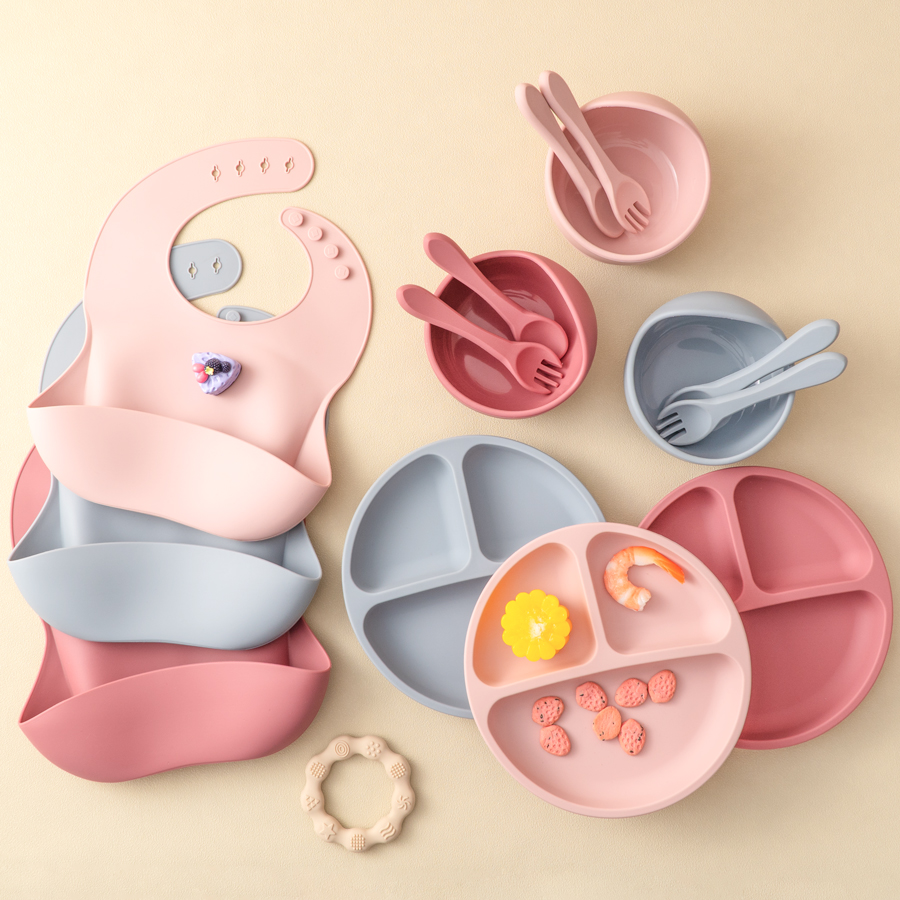 Ensemble d'alimentation en Sil - Waterproof Baby Bibs Silicone avis et prix
