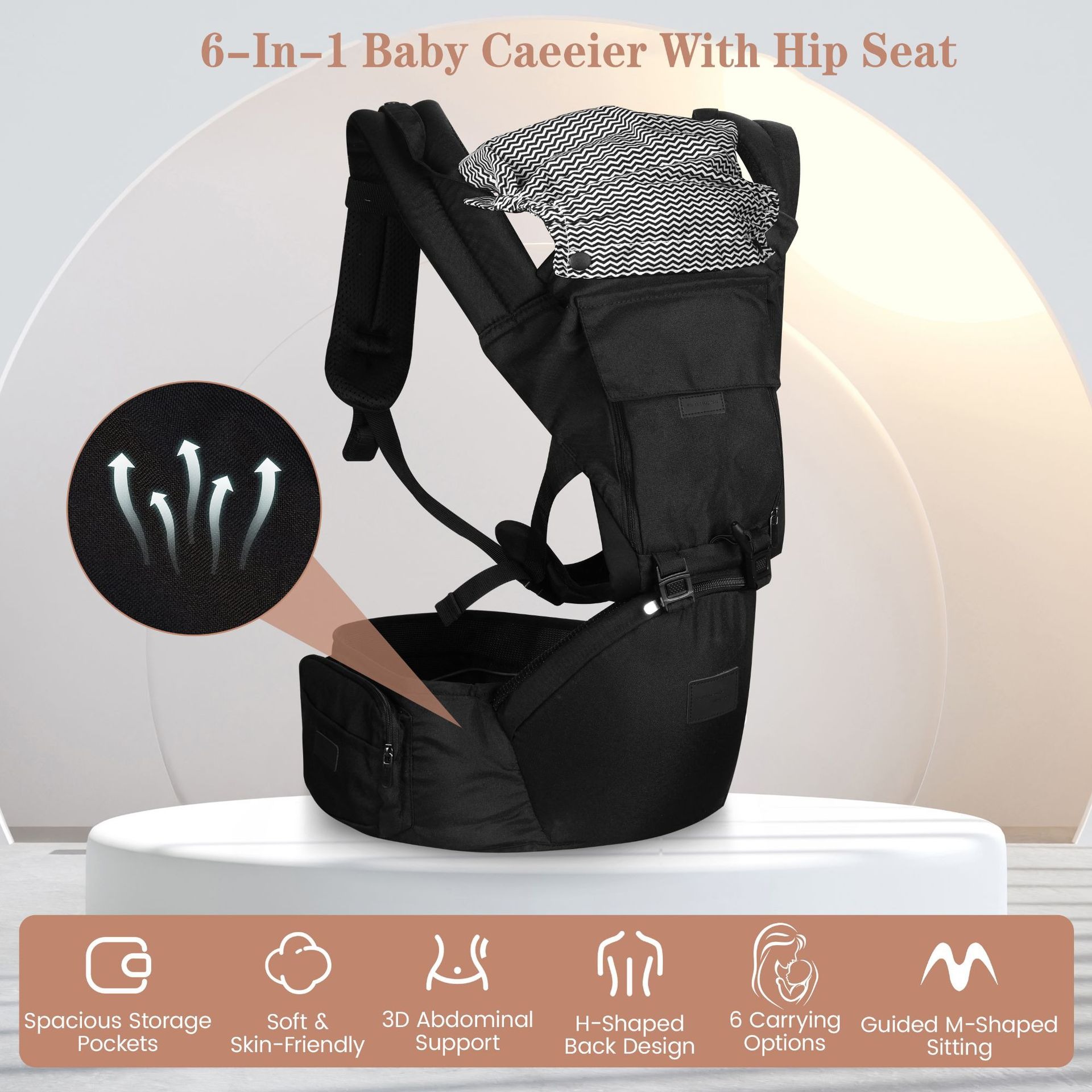 Porte-bébé avec siège de hanch - Ergonomic Baby Carrier Newborn To Toddler avis et prix