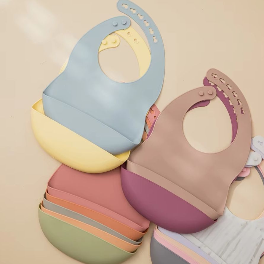 Bavoirs pour bébé en silicone  - Waterproof Baby Bibs Silicone avis et prix