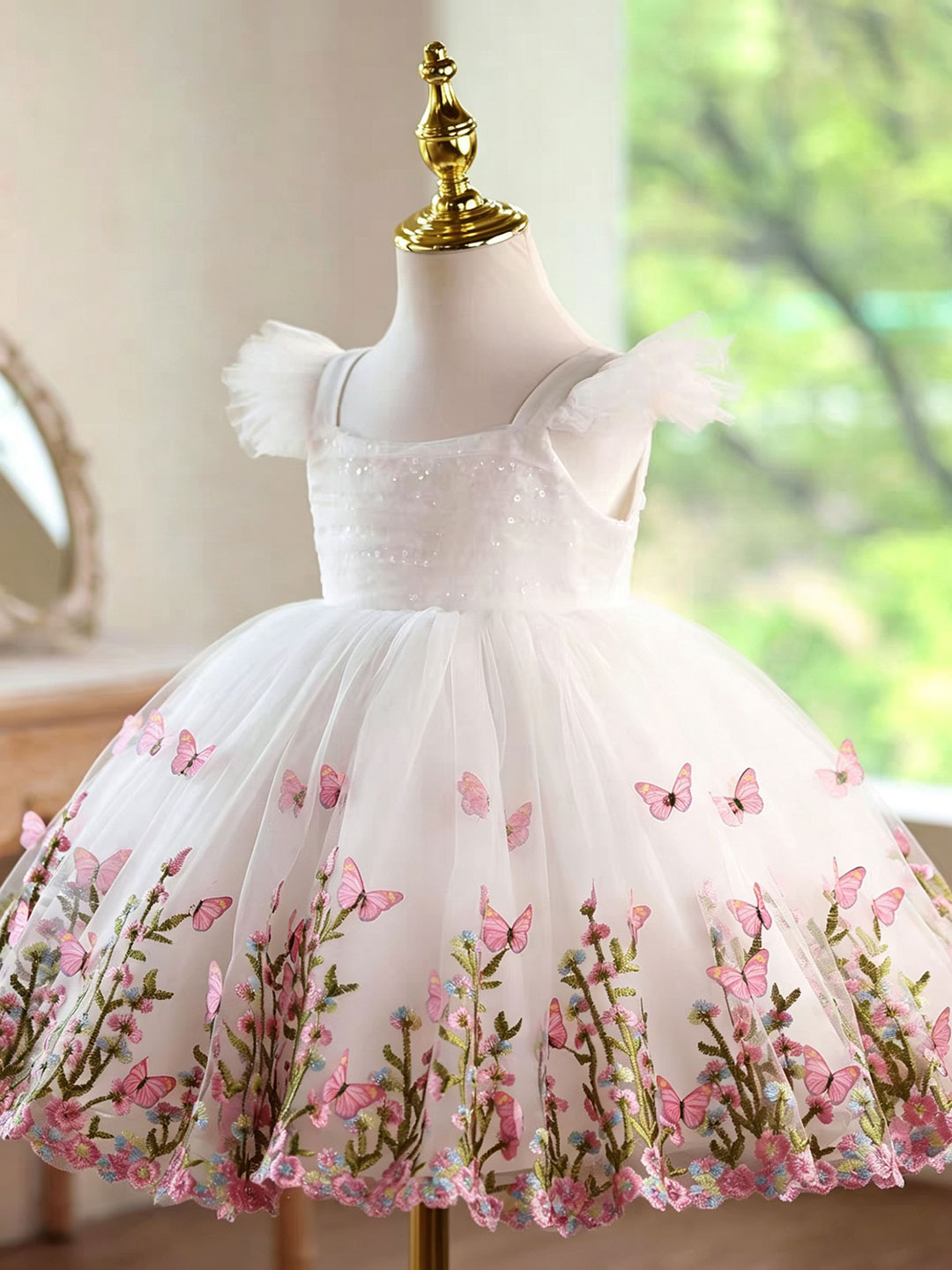 Robe de demoiselle d'honneur J - Toddler Girl Tulle Party Dress avis et prix
