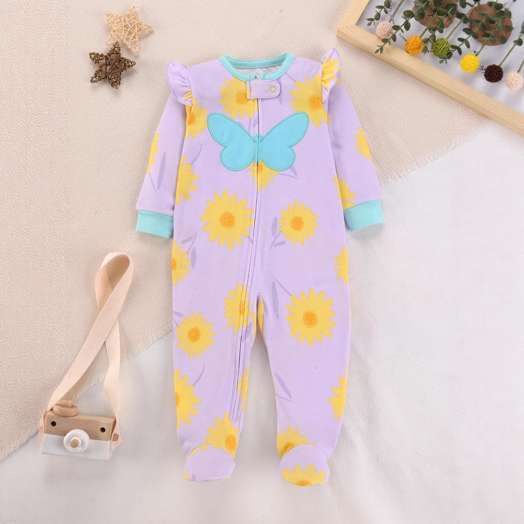 Pyjama grenouillère en pur cot - Cotton Baby Onesies Zipper avis et prix