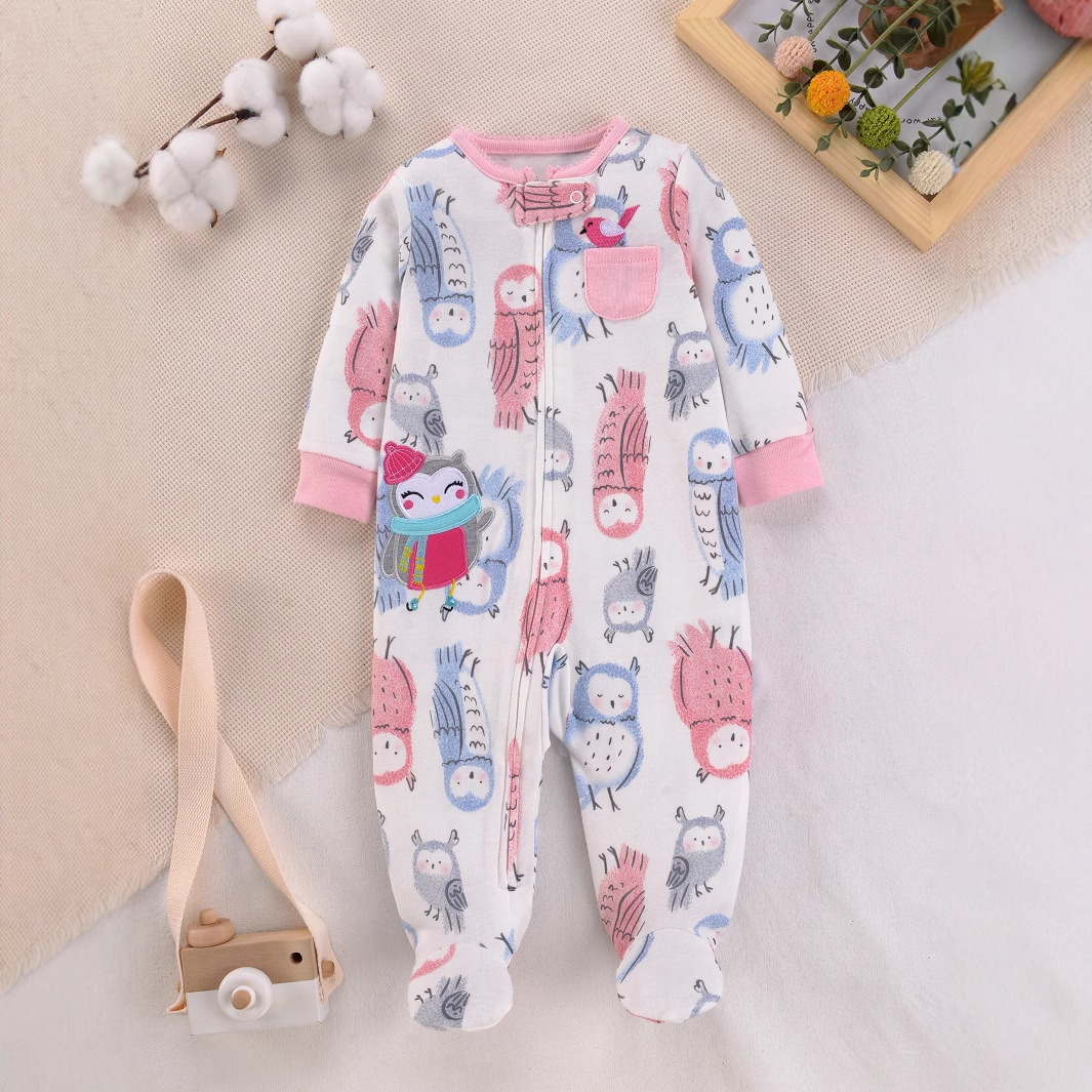 Pyjama grenouillère en pur cot - Cotton Baby Onesies Zipper avis et prix