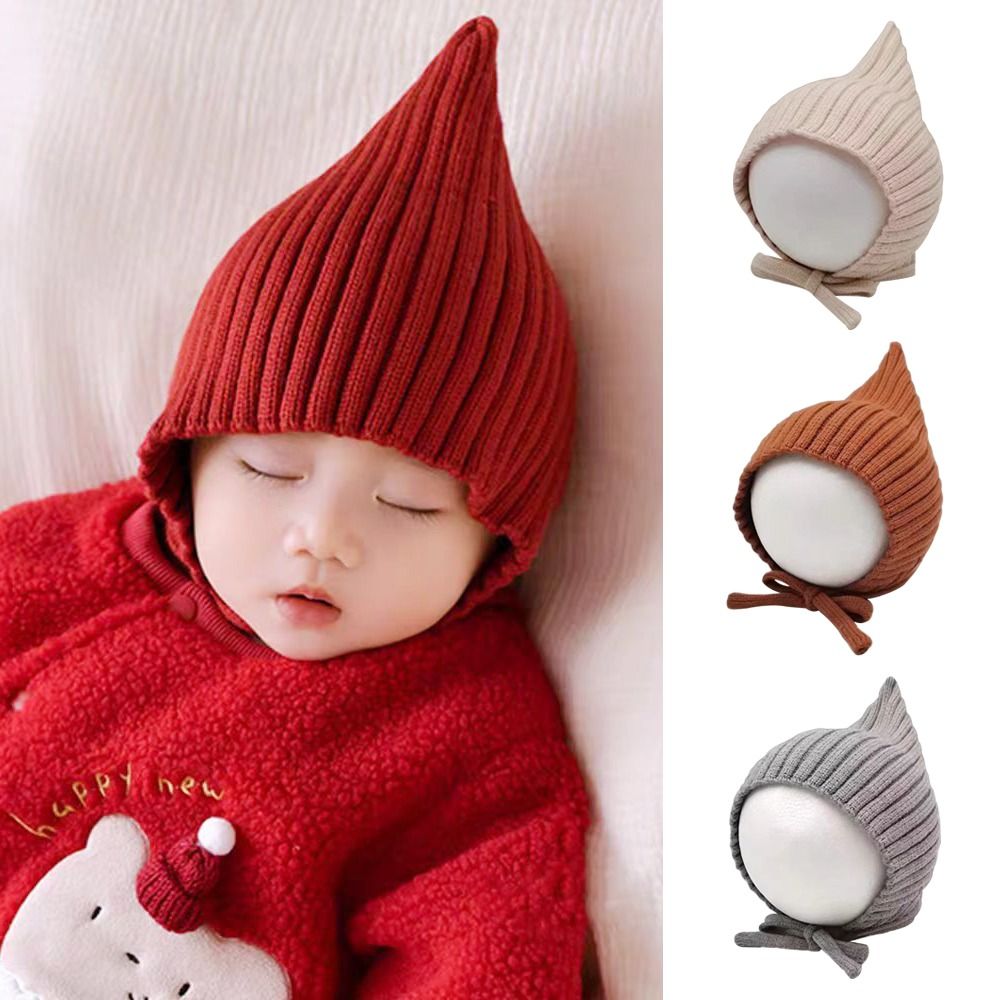Mignon couleur unie bébé chape - Infant Beanie Hat With Ears avis et prix