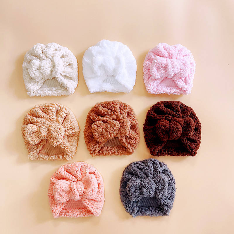 Mignon nouveau-né bébé noeud T - Infant Beanie Hat With Ears avis et prix