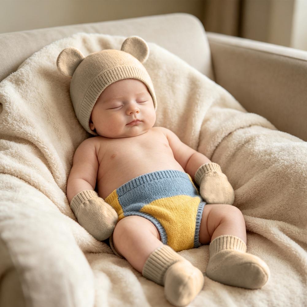Ensemble de protège-pieds et d - Infant Beanie Hat With Ears avis et prix