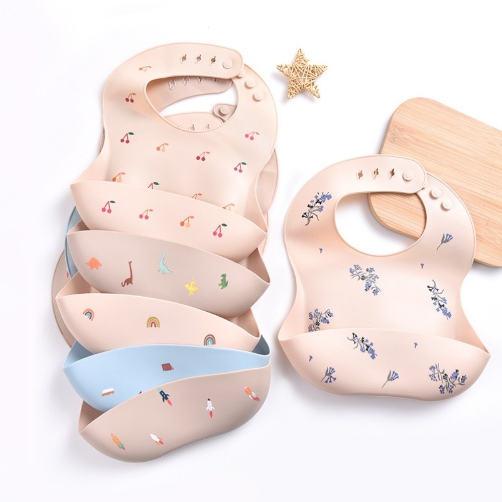 Nouveau bavoir en silicone pou - Waterproof Baby Bibs Silicone avis et prix