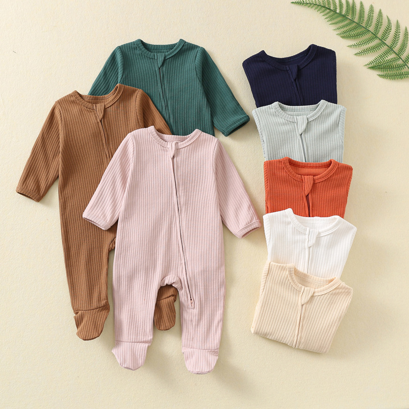 Combinaison Bébé Automne-Hiver - Cotton Baby Onesies Zipper avis et prix