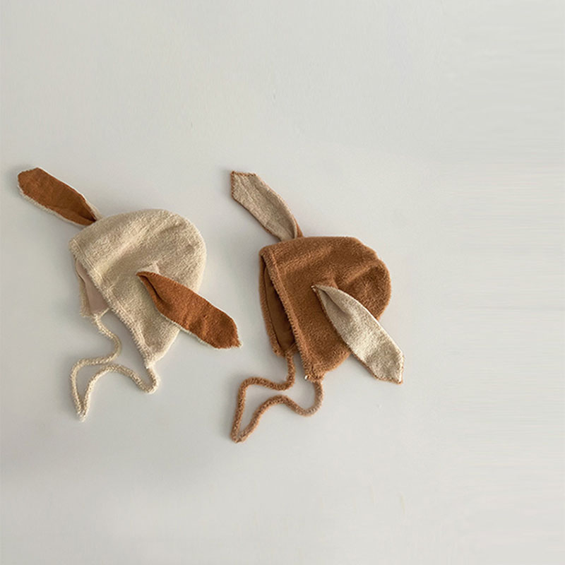 Bonnet en peluche pour bébé av - Infant Beanie Hat With Ears avis et prix